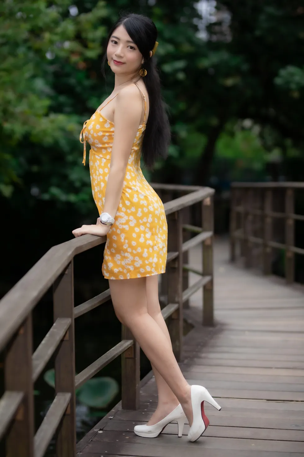 [Mzsock] NO.170 Xiangqin suspender dress with high heels and beautiful legs street photography#[48P]-1