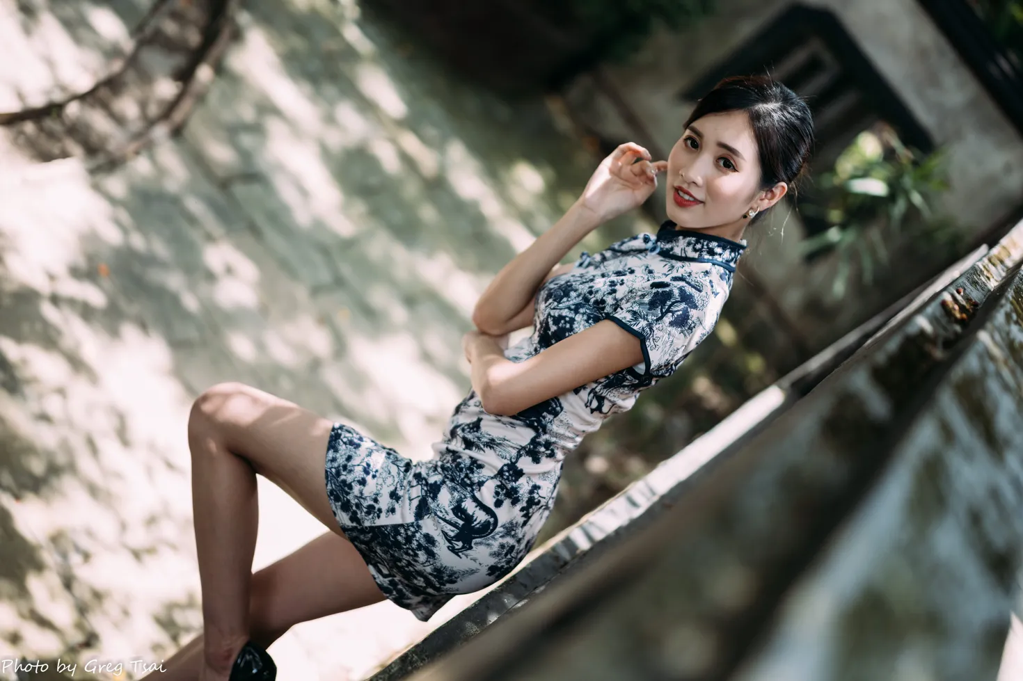 [Mzsock] NO.151 Zhang Jun short cheongsam, stockings, high heels and beautiful legs street photography#[54P]-23